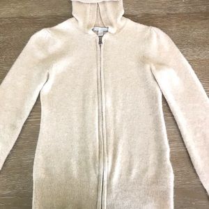 Old Navy Cashmere Cardigan w/Hood Cream beige